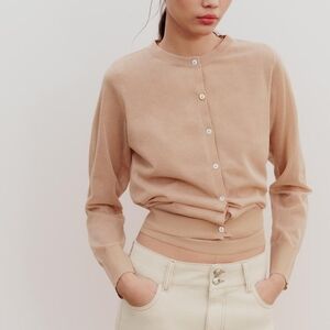 ZARA SEMI SHEER KNIT JACKET